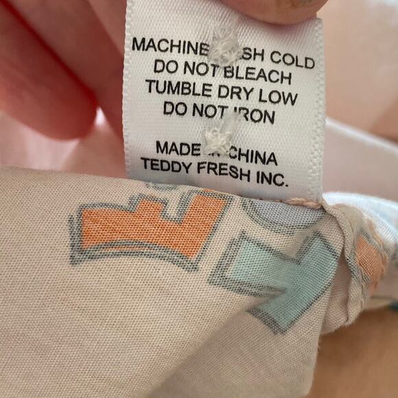 TEDDY FRESH Mens Retro Logo Camp Button Up Shirt in Rose, Size Medium - Picture 9 of 11